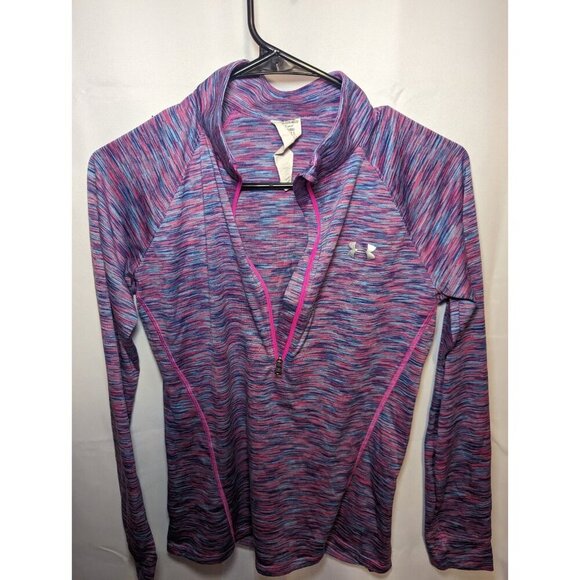 Under Armour Womens Tech Twist multi color purple 1/4 Zip Pullover Size Small - Picture 4 of 13